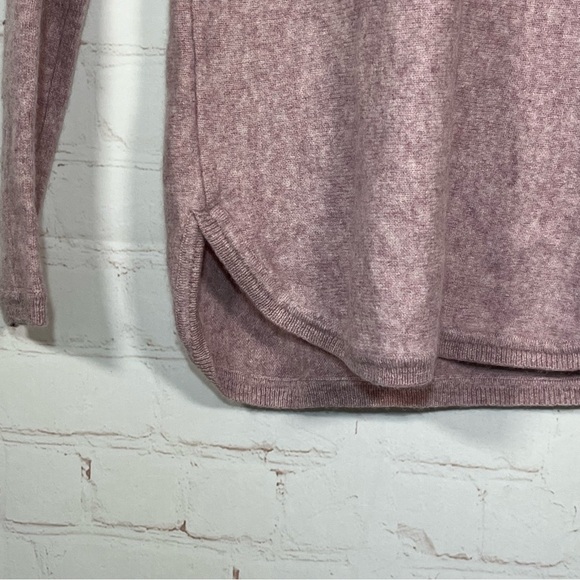 Max Studio Womens 2 Ply Cashmere Sweater Womens Size XS Purple Back Zip - Picture 6 of 8